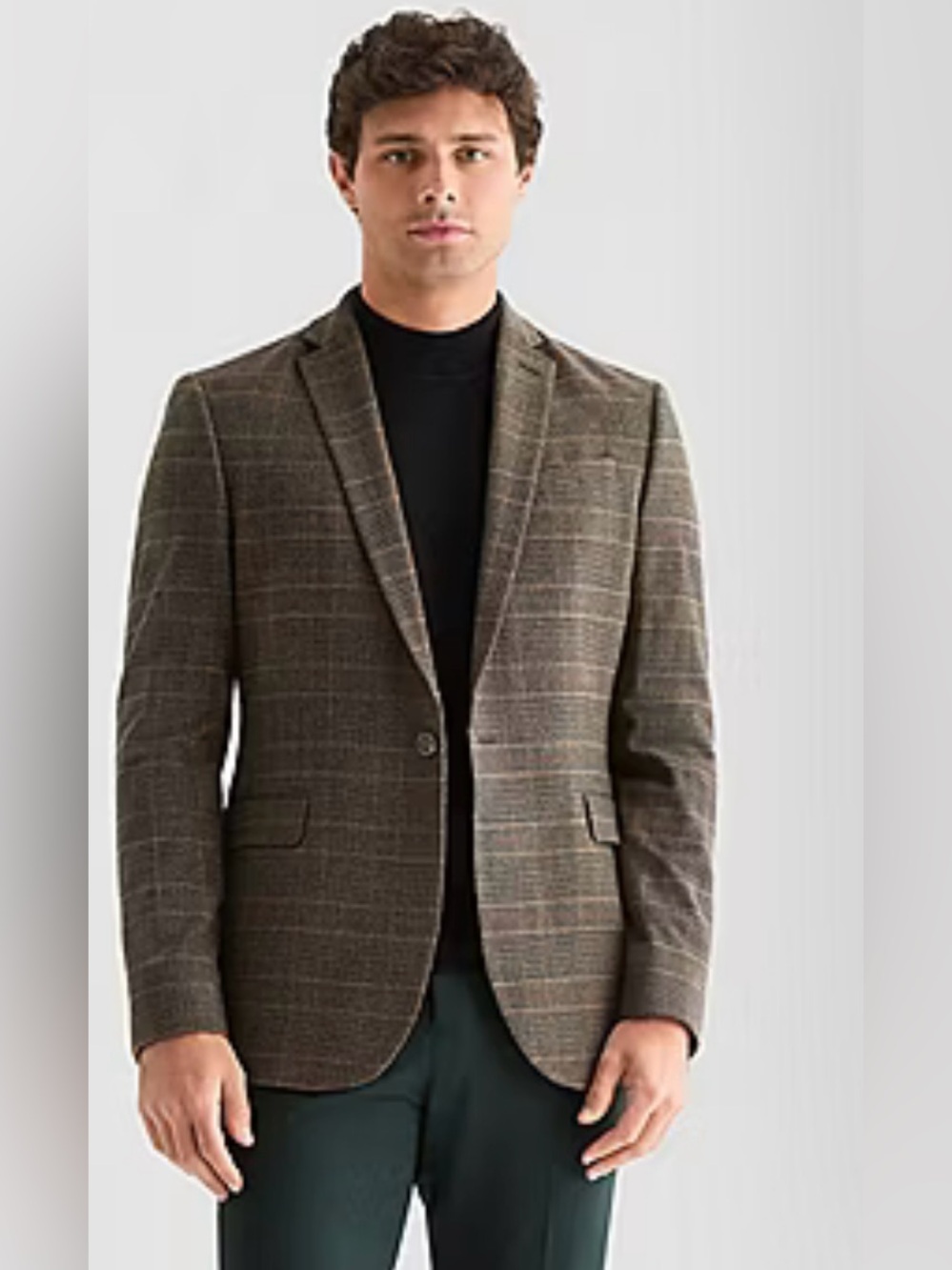 jf j.ferrar Brown Slim Fit Sport Coat